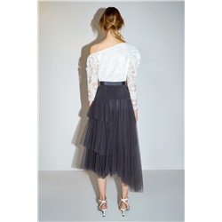 Top asimétrico Blanco