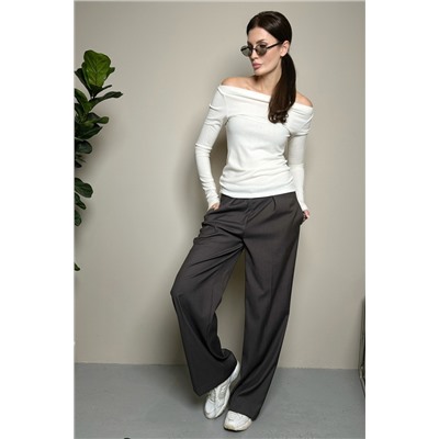 Лонгслив облегающий полупрозрачный с длинным рукавом