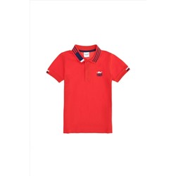 Erkek Çocuk Kırmızı Polo Yaka Tişört