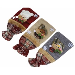 61121 Новогодний чехол на бутылку