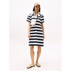 Rugby Stripe Polo Dress