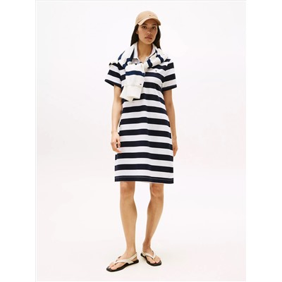 Rugby Stripe Polo Dress