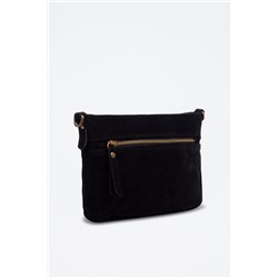 Bandolera de nobuk Arre - Negro