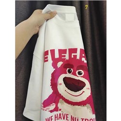 Хлопковая свободная футболка унисекс