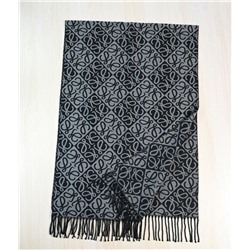 Зимний теплый мягкий жаккардовый шарф