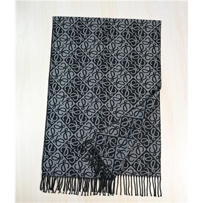 Зимний теплый мягкий жаккардовый шарф