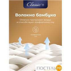 CLASSIC by T БАМБУК В ХЛОПКЕ Одеяло 175х200,1пр,хлопок-тик/бамбук/полиэф.вол
