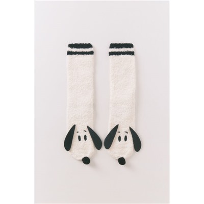 Calcetines largos Snoopy blanco