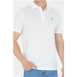 Erkek Beyaz Polo Yaka Tişört