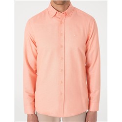 Mercan Oxford Slim Fit Kolay Ütülenebilir Gömlek