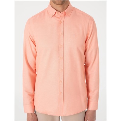 Mercan Oxford Slim Fit Kolay Ütülenebilir Gömlek