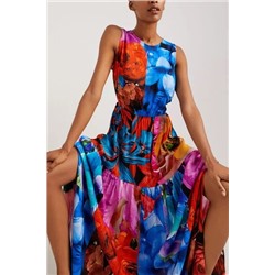 Vestido cut-out floral