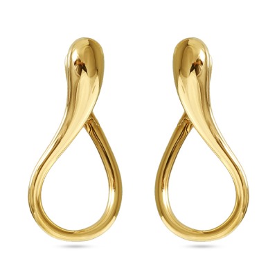 Серьги Геометрия (покрытие золото), Есть комплект