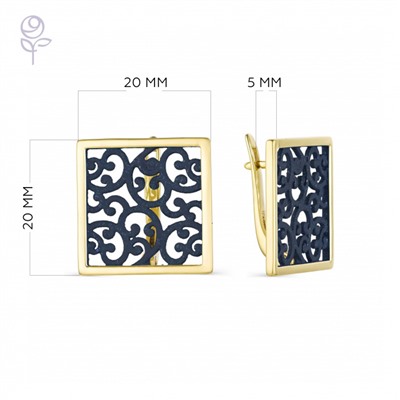 Серьги серебро 52836YU