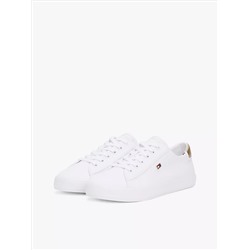 Metallic Heel Canvas Sneaker Women