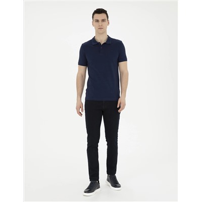 Koyu Lacivert Slim Fit Jean Pantolon