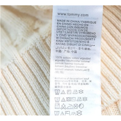 Повседневный вязаный кардиган с длинными рукавами ТОММИ ХИЛФИГЕ*Р