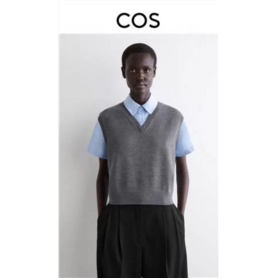 Повседневный трикотажный кардиган с рубашкой КО*С