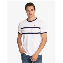 CREW NECK RINGER LOGO T-SHIRT