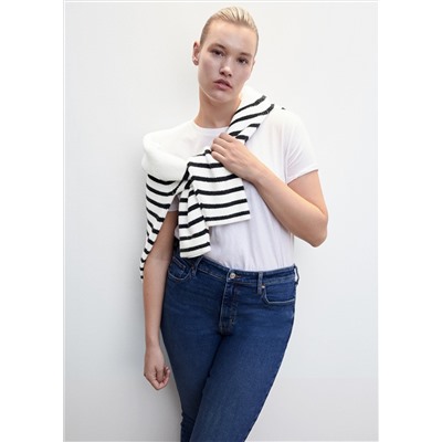 Jeans skinny tiro alto