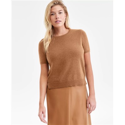 Charter Club Women's Crewneck Short-Sleeve Sweater, Macy's Exclusive