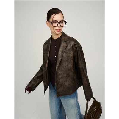 Куртка-жакет из эко-кожи