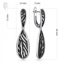 Серьги серебро 52940SB