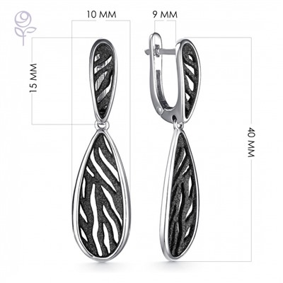 Серьги серебро 52940SB