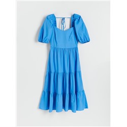 Baumwollkleid mit Rüschen