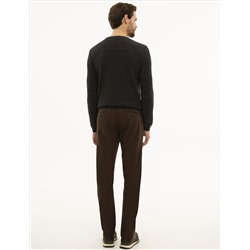 Kahverengi Slim Fit Kanvas Pantolon