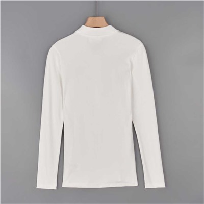 Женская простая и универсальная приталенная рубашка поло с длинными рукавами ЛАКОСТ*Е