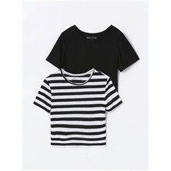 PACK DE 2 CAMISETAS CROPPED