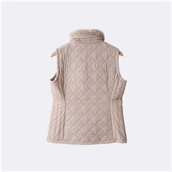 Женский  жилет с плюшевым воротником