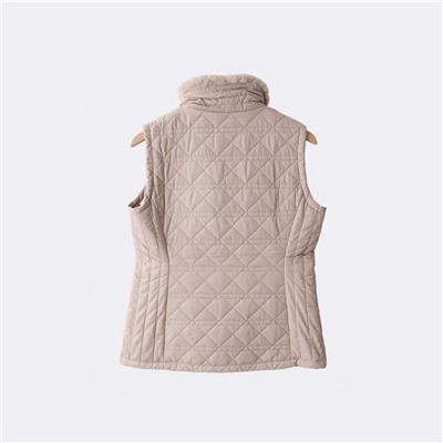 Женский  жилет с плюшевым воротником