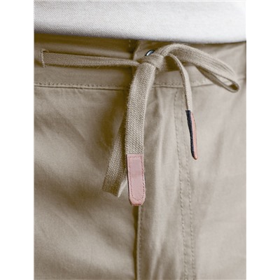 Брюки с поясом на резинке из эластичного твилла