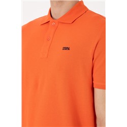 Erkek Regular Fit Polo Yaka Nar Çiçeği Basic Tişört