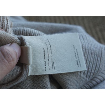 Женский кашемировый пуловер с круглым вырезом АЙСИК*Л