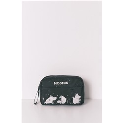 Neceser mediano nylon negro Moomin