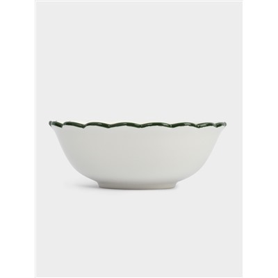 Салатник, 20х8 см, 1,2 л, керамика D, зеленый, Лошадка у елки, Festival