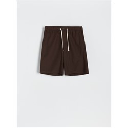 Shorts im Regular-Fit aus Leinenmischung