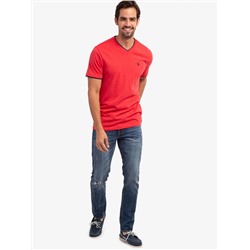 DOUBLE V-NECK T-SHIRT