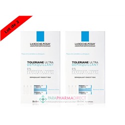 La Roche Posay Toleriane Ultra Démaquillant Visage & Yeux Monodoses Stériles 2x30x5mlLot  × 2