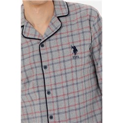 Erkek Gri Melanj Pijama Takımı