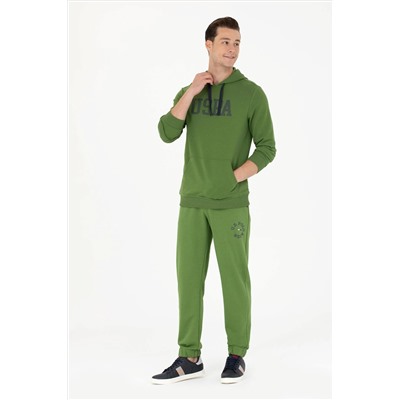 Erkek Yeşil Basic Sweatshirt