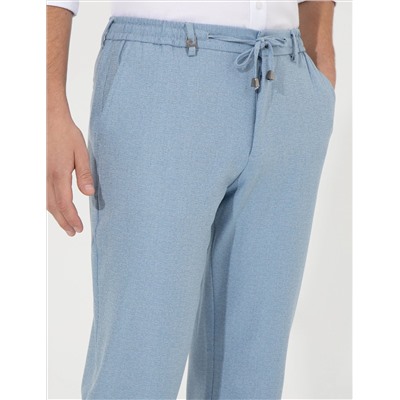 Açık Mavi Slim Fit Kumaş Pantolon