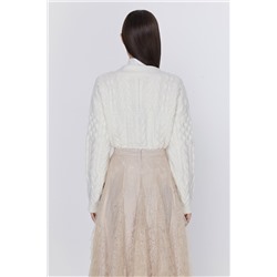 Cárdigan de lana Blanco