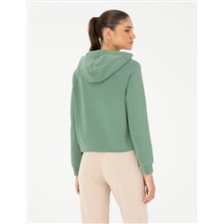 Yeşil Regular Fit Modal Kumaş Sweatshirt