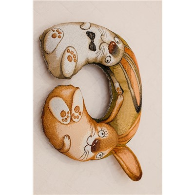 Подушка игрушка С любовью зайчата 30*40