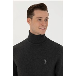 Erkek Antrasit Melanj Basic Kazak