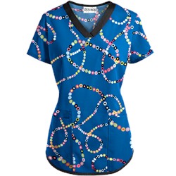 UA Life Saver Royal Scrub Top